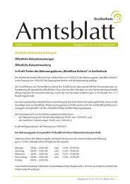 Amtliche Bekanntmachungen - Stadt Grossenhain