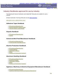 National Pollutant Inventory (NPI) Industry Handbooks ... - UNITAR