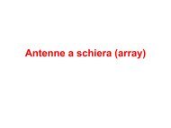 Antenne a schiera (array) - Consorzio Elettra 2000