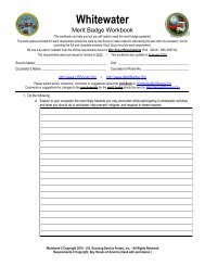 Whitewater Worksheet - Merit Badge Research Center