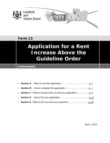 L5 Instructions - Landlord Tenant Board