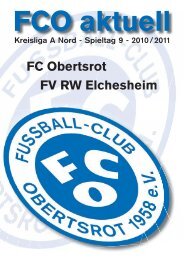 Spieltag 9 - FC Obertsrot