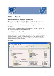 How to unzip the CSV and digital boundary files PDF file