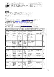 Grunddokument 2 - Sociologiska institutionen - Umeå universitet