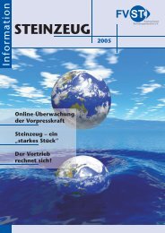 STEINZEUG Information 2005 - Fachverband Steinzeugindustrie eV
