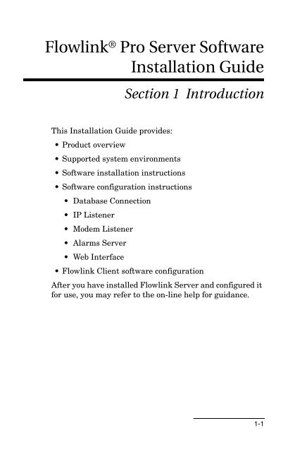 Flowlink Server - Isco