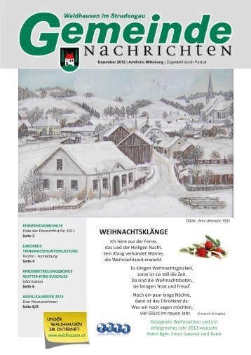 12/2012 (16,1 MB) - Marktgemeinde Waldhausen im Strudengau