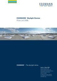 ESSMANNÂ® Skylight Domes Price List 2009 - Essmann GmbH