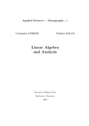Linear Algebra and Analysis - University Politehnica of Bucharest