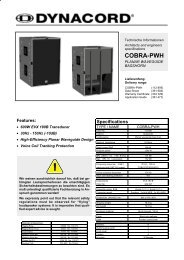 cobra-pwh - Dynacord