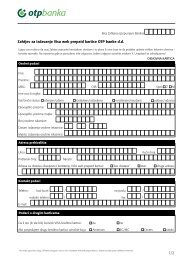 Zahtjev za izdavanje Visa web prepaid kartice OTP ... - OTP banka dd