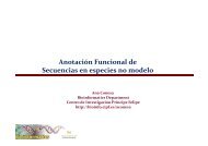 Anotación funcional - Bioinformatics and Genomics Department at ...