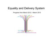 Equality and Delivery System - East and North Herts NHS Trust