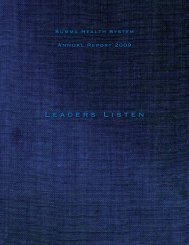 09142011-2009AnnualReport-AboutUS - Summa Health System