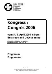 Kongress / CongrÃ¨s 2006 - SGV