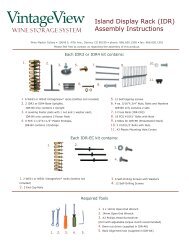 Island Display Rack (IDR) Assembly Instructions - Wine Cellar Depot