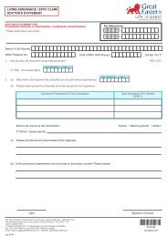 living assurance / epcc claim doctor's statement - Great Eastern Life