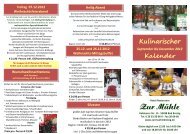 Der Kulinarische Kalender 2012 - Hotel Zur Mühle, Bad Breisig