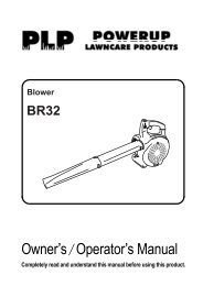 Download the BR32 Owner's Manual - Powerup Lawncare Products