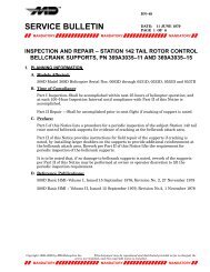 SERVICE BULLETIN - MD Helicopters