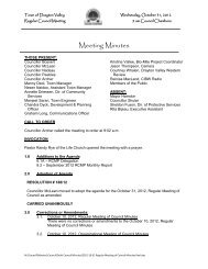 October 31, 2012 council minutes - Town of Drayton Valley