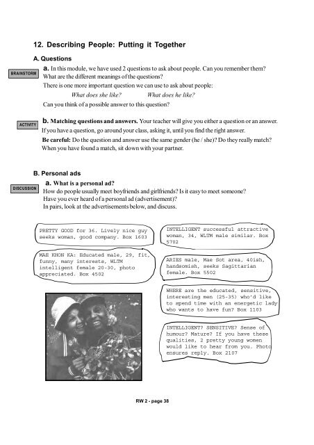 RW 2 Describing picture & people.MDI - Noel's ESL eBook Library