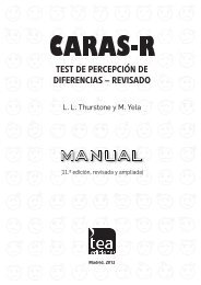 test de percepciÃ³n de diferencias â revisado - TEA Ediciones