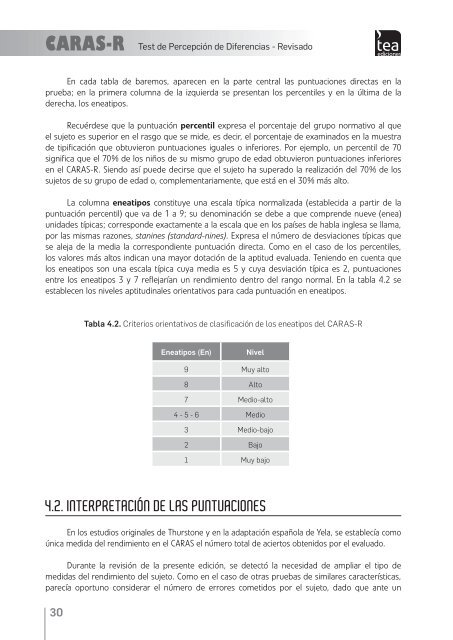 test de percepciÃ³n de diferencias â revisado - TEA Ediciones