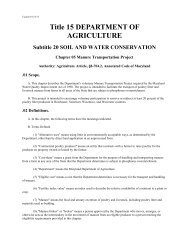 15.20.05 Manure Transportation Project - Maryland Department of ...