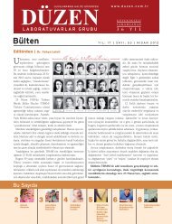 BÃ¼lten Nisan 2012 tÄ±klayÄ±nÄ±z... - DÃ¼zen Laboratuvarlar Grubu