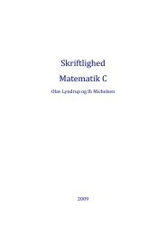 Skriftlighed Matematik C - Uvmat.dk