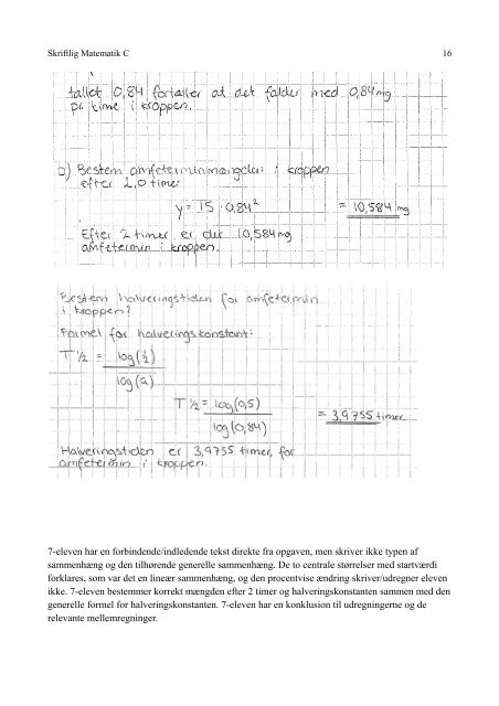 Skriftlighed Matematik C - Uvmat.dk