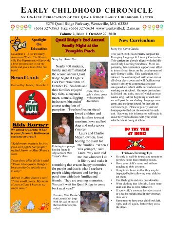 Vol 2 Issue 1 EARLY EDITION - Wentzville R-IV School District