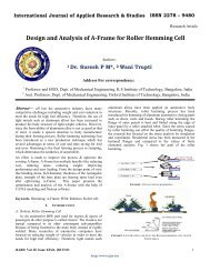 Design and Analysis of A-Frame for Roller Hemming Cell