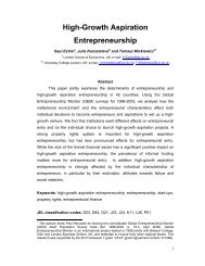 High-Growth Aspiration Entrepreneurship