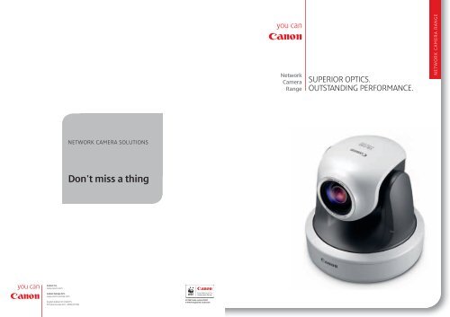 Don't miss a thing - Network Webcams
