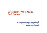 SoC Design Flow & Tools: SoC Testing