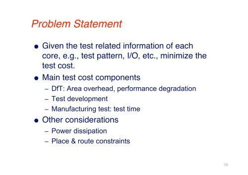 SoC Design Flow & Tools: SoC Testing