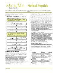 MicroVue Helical Peptide - Quidel Corporation