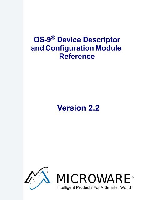 OS-9 Device Descriptor and Configuration Module Reference