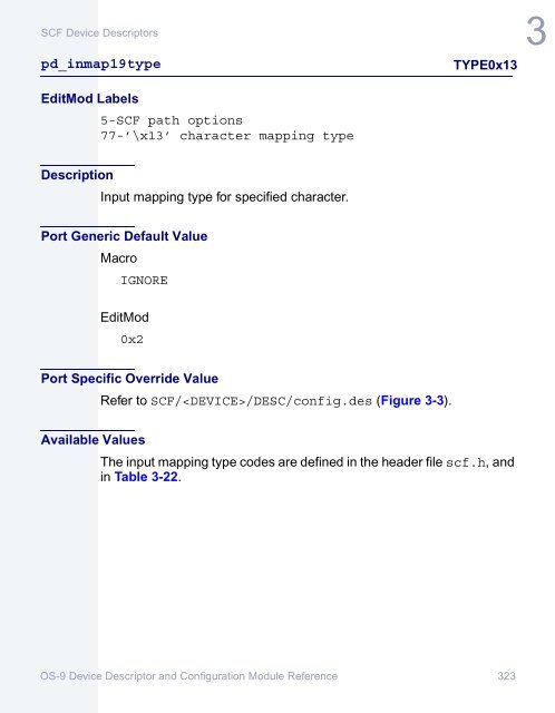 OS-9 Device Descriptor and Configuration Module Reference