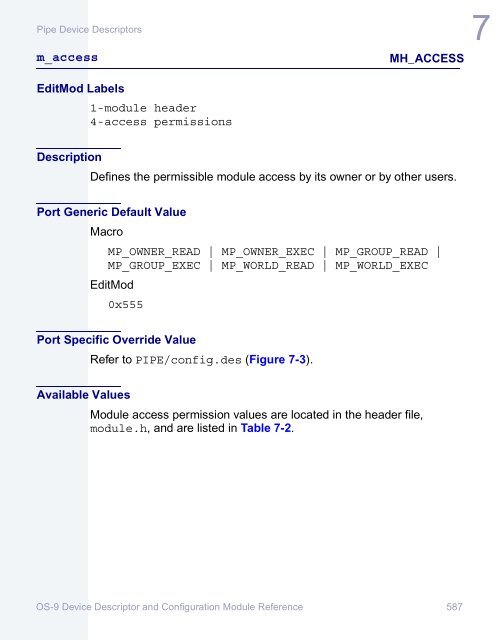 OS-9 Device Descriptor and Configuration Module Reference