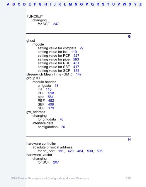 OS-9 Device Descriptor and Configuration Module Reference