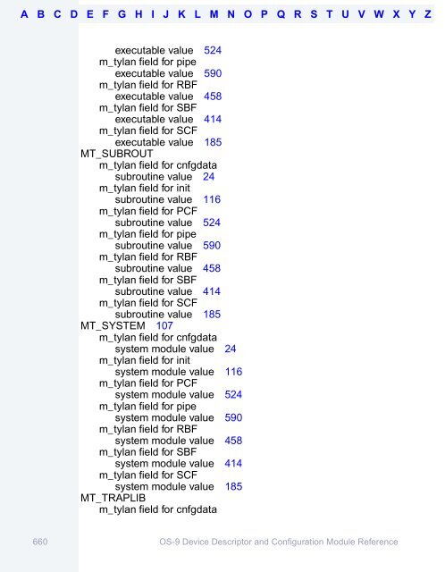 OS-9 Device Descriptor and Configuration Module Reference