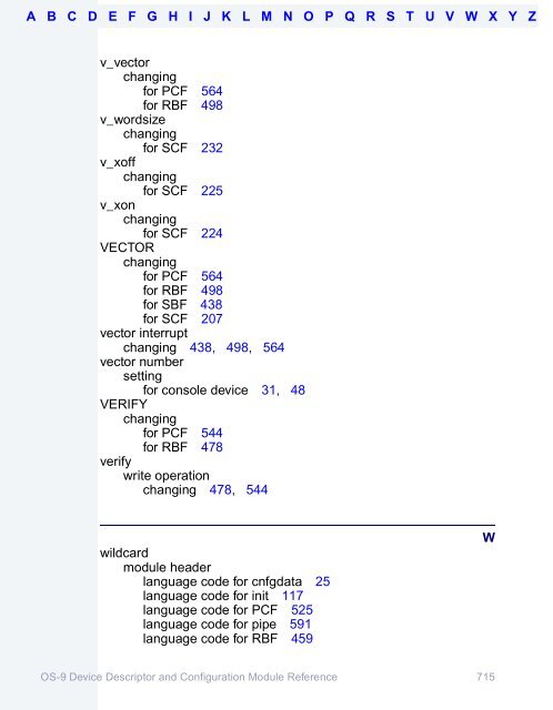 OS-9 Device Descriptor and Configuration Module Reference