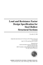 Load and Resistance Factor Design Specification for Steel Hollow ...