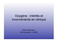 Oxygène : intérêts et inconvénients en clinique - SMUR BMPM