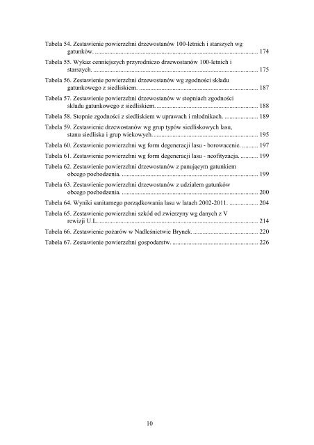 Plan urzÄdzenia lasu dla NadleÅnictwa Brynek - PaÅstwowe ...