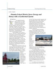 Onamia School District Saves Energy and Money with a Geothermal ...