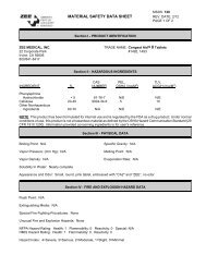 MSDS - Zee Medical